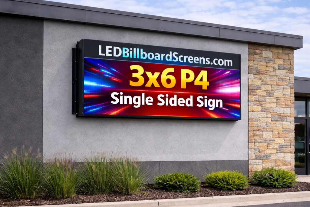 P6 3ftx6ft Single Sided LED Billboard Screen- Commercial Outdoor Digital Display