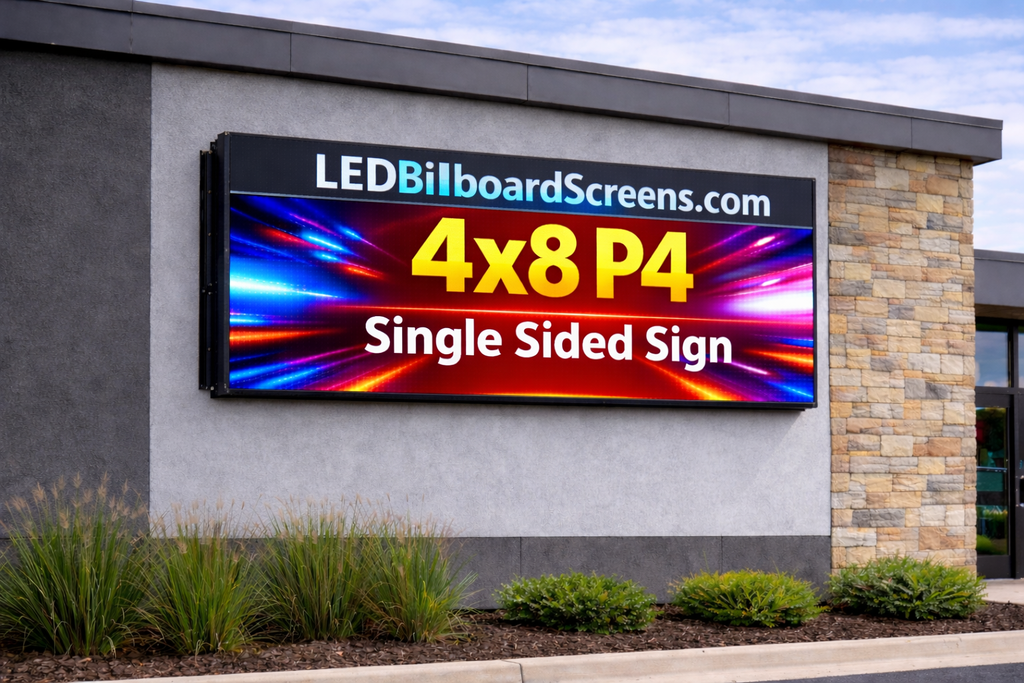 P4 4ftx8ft Single Sided LED Billboard Screen- Commercial Outdoor Digital Display